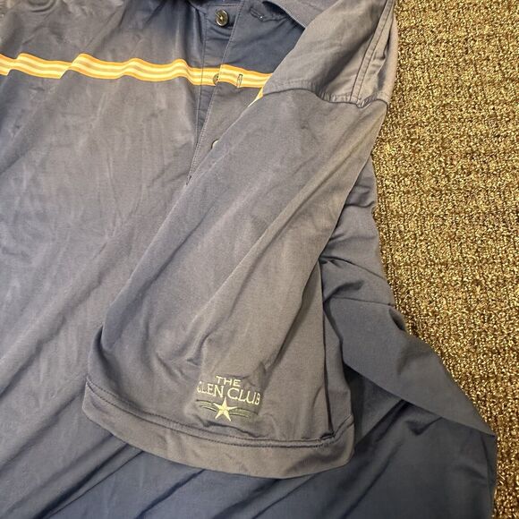 FootJoy Polo Shirt Mens Size XL Blue Stretch Performance Golf Logo See Details - Picture 7 of 8